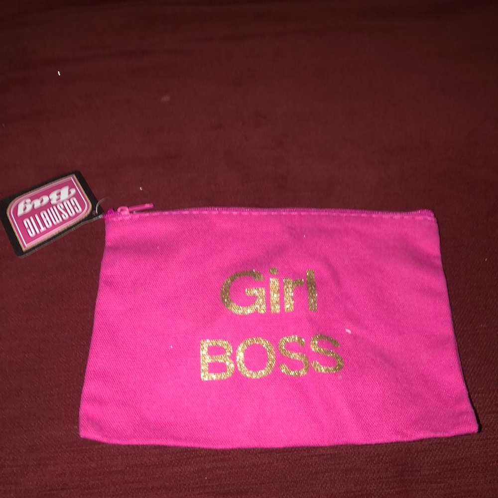 Girl boss makeup bag